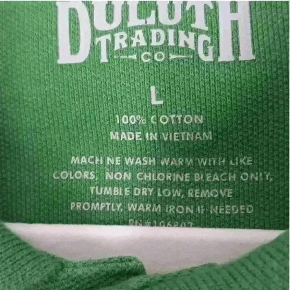 Duluth Trading Company Mens Green Armachillo Short Sleeves Polo Shirt Chest Pock